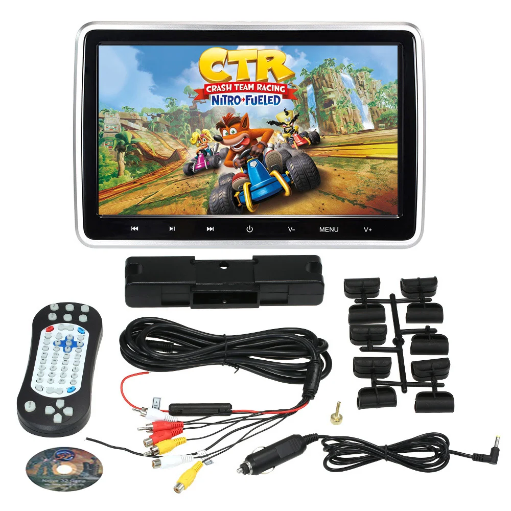1 pcs monitor ONKAR 10,1 дюймов подголовник dvd-плеер портативный для автомобиля цифровой сенсорный экран подголовник dvd-плеер с цифровой сенсорной кнопкой HDMI USB - Цвет: 1 pcs monitor