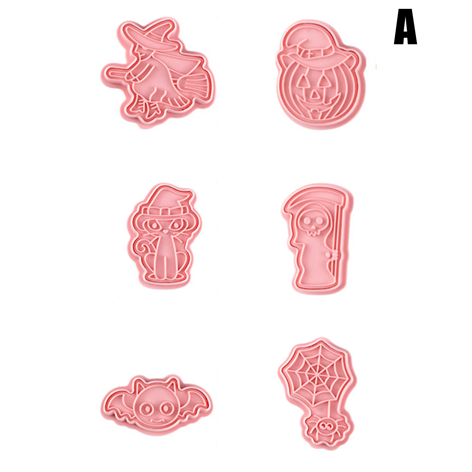 

Halloween Cookie Cutter Mold 3D Cartoon DIY Biscuit Mould Practical Kitchen Baking Tools Easy Operation LBE