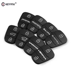 Чехол KEYYOU для Hyundai I20 I30 I35 Picanto Solaris RIO Sportage Elantra Kia K2 K5 Verna, 3 кнопки, дистанционный Автомобильный ключ, чехол, резиновая накладка