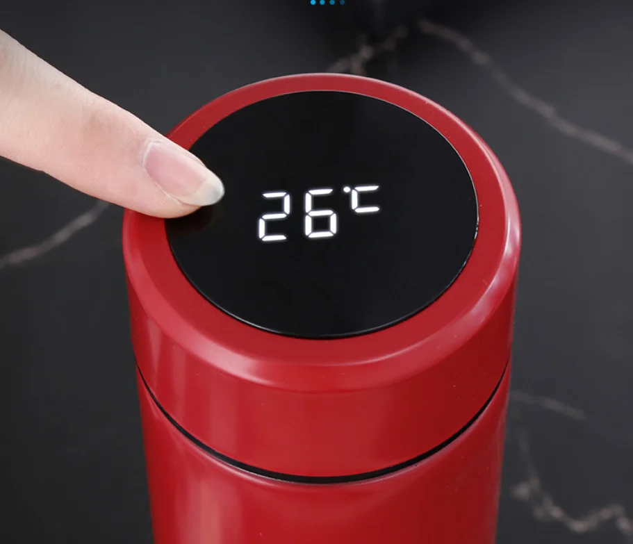 Интеллектуальный термос 500 мл бутылка для кофе с дисплеем температуры воды