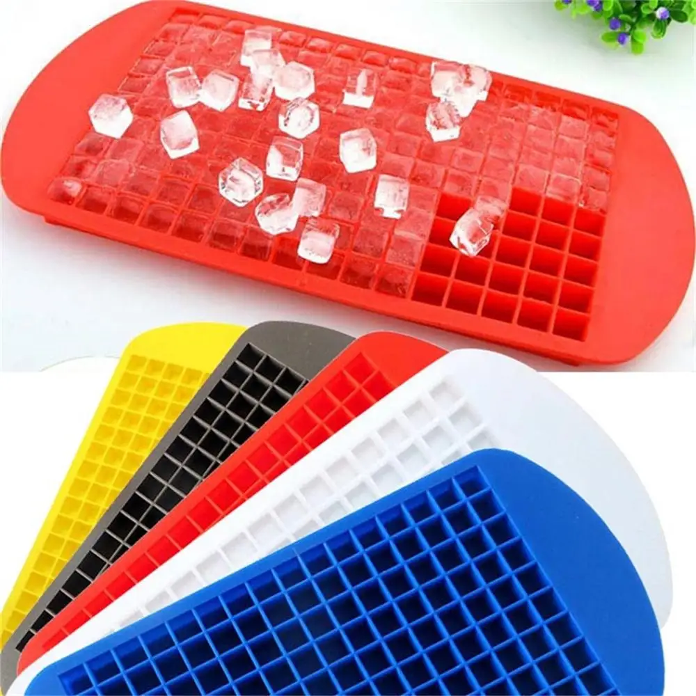 1 PC 160 Grids Food Grade Silicone Ice Cube Tray DIY Mini Ice Small Square Ice Tray Drinks Accessories Ice Cube Mold
