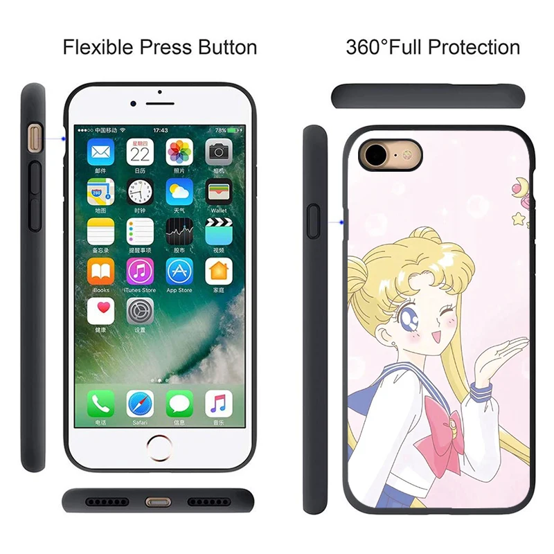 Чехол для телефона Sailor Moon girl Для huawei P20 P10 P9 P8 Lite 2017 Мягкая силиконовая задняя