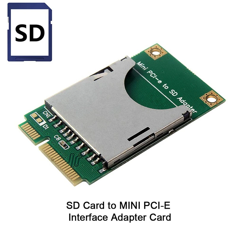 Sd Card to Mini Pci-E Interface Port Adapter Pci Express Ssd Converter for Laptop Netbook |