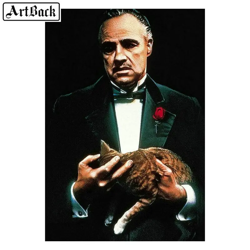 Картина из страз ARTBACK 40x50 см портрет крестного отца 5d Вышивка крестиком полностью