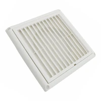 1pc air vent ventilation grill cover wall ceiling mounted vent built in fly screen mesh for bathroom office home white 100mm