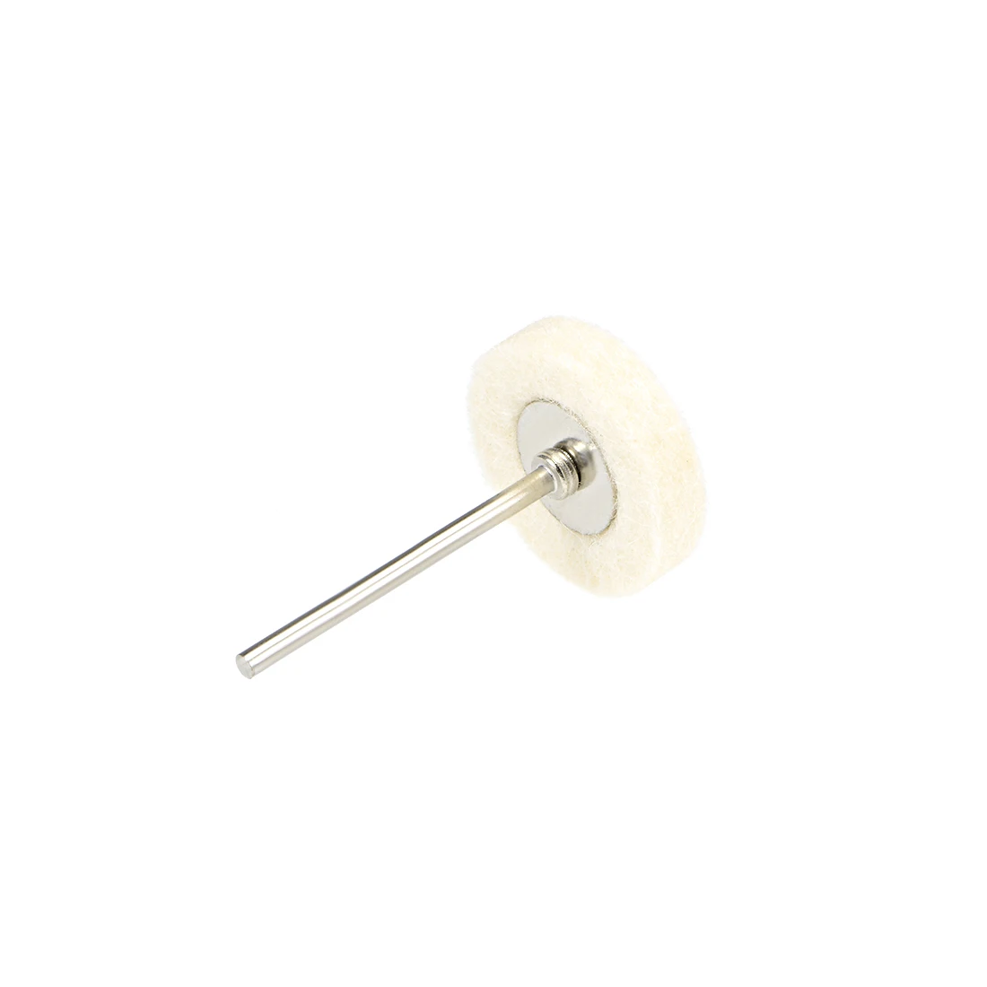 

uxcell Mini Wool Felt Buffing Wheels 25X5.5mm with 2.35mm Arbor to Rotary Tool Jewelry Metal Wood etc. Polishing White 3Pcs