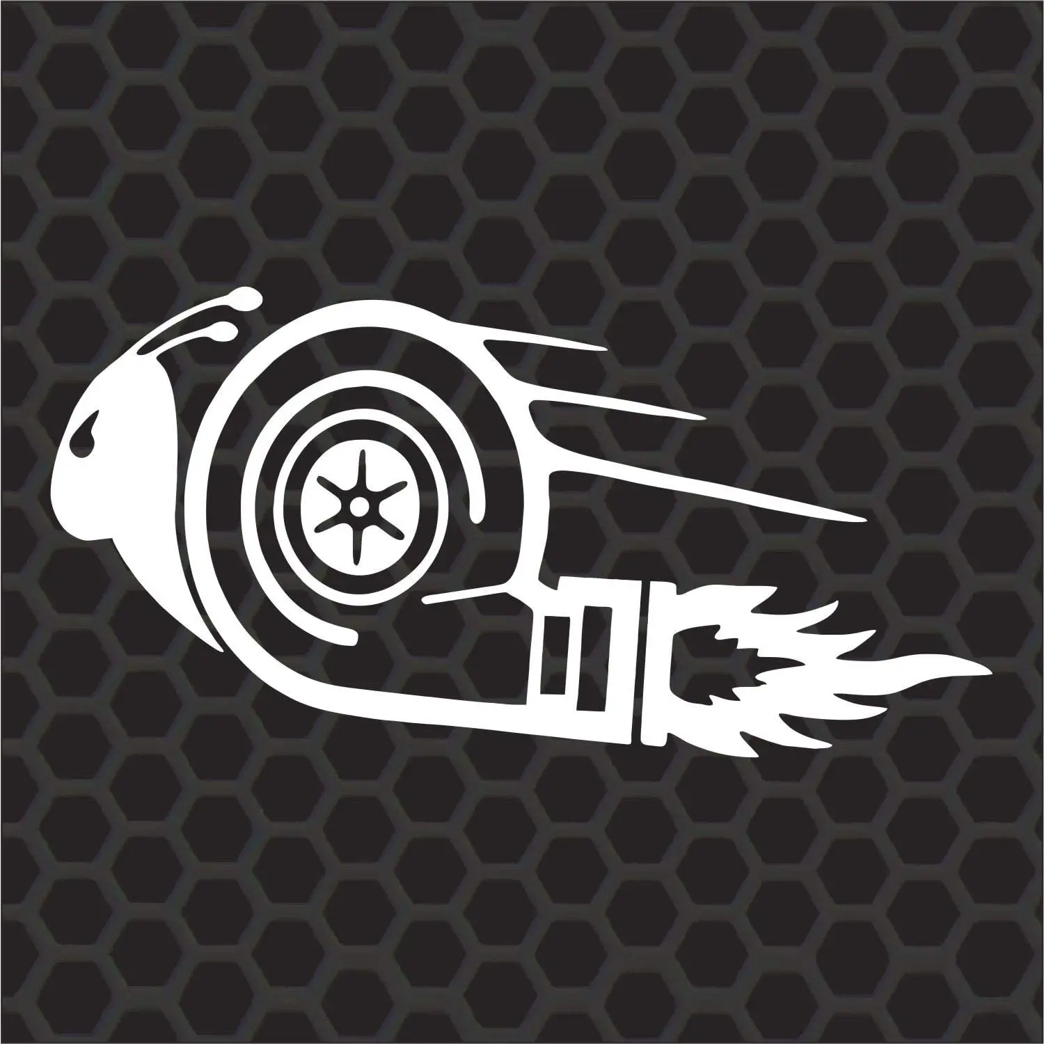 

Sunset Graphics and Decals Turbo Snail Decal Sticker Vinyl Car Sticker Anti-UV Car Window Body Decorative Stickers Accessories