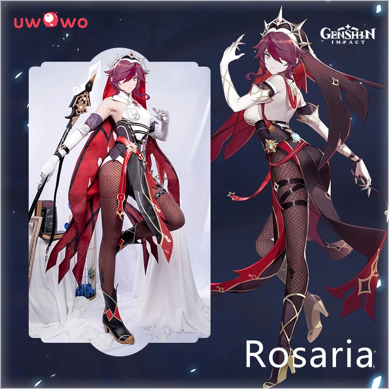 PRE-SALE UWOWO Genshin Impact Rosaria костюм для косплея платье Униформа аниме костюмы на