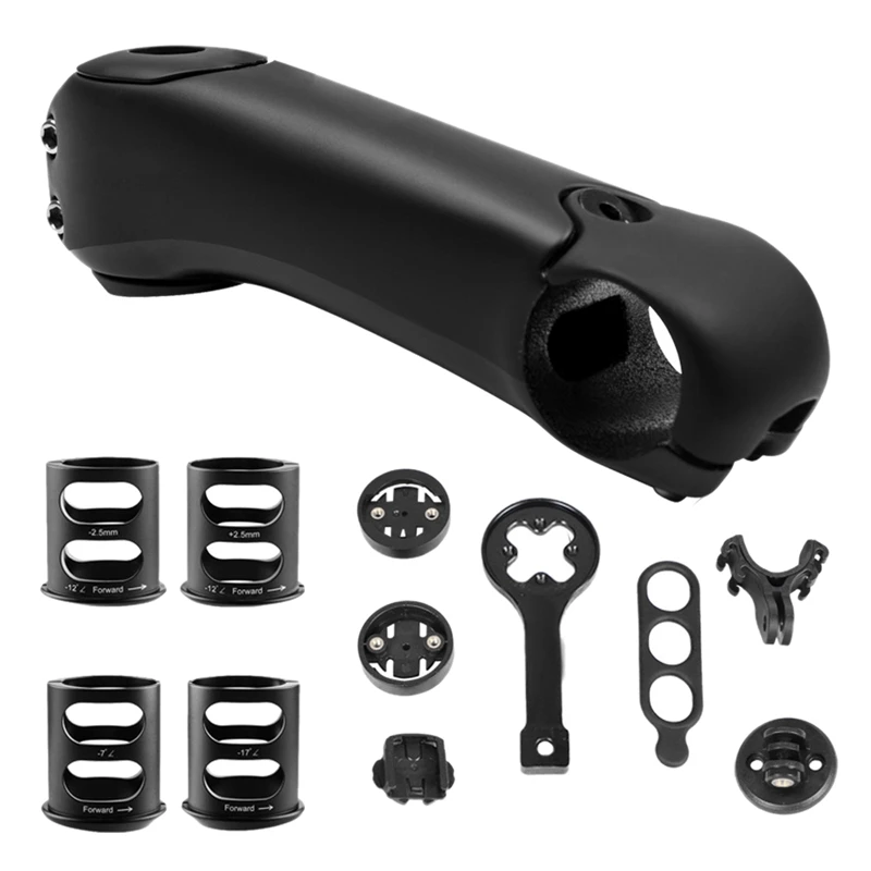 Скидка Велосипедный стержень из углеродного волокна 31,8 мм, Регулируемый легкий велосипедный стержень руля для горного и шоссейного велосипеда