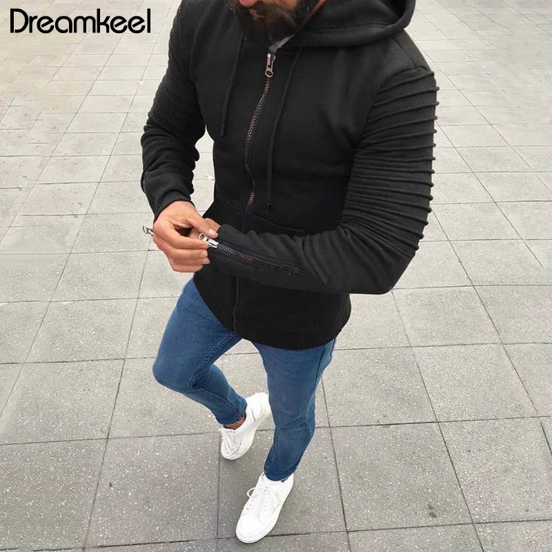 Мужская однотонная мужская верхняя одежда на молнии модель 2018 года пальто весну