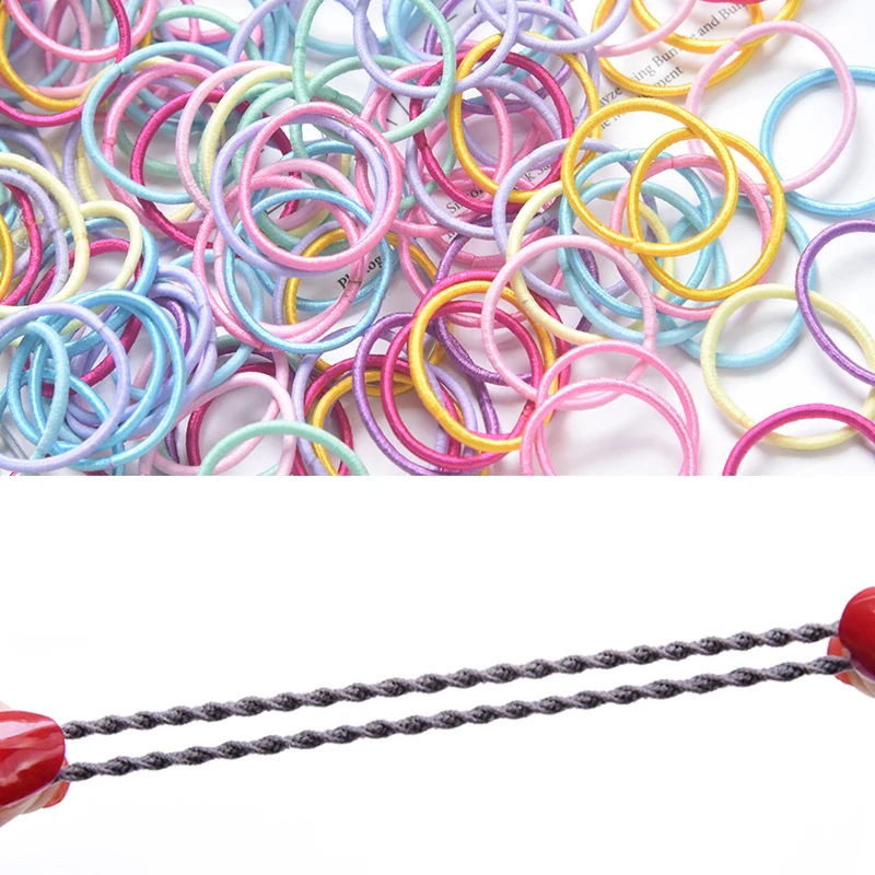 200 шт./Подарочная коробка 3 см аксессуары для волос резинки девочек детские