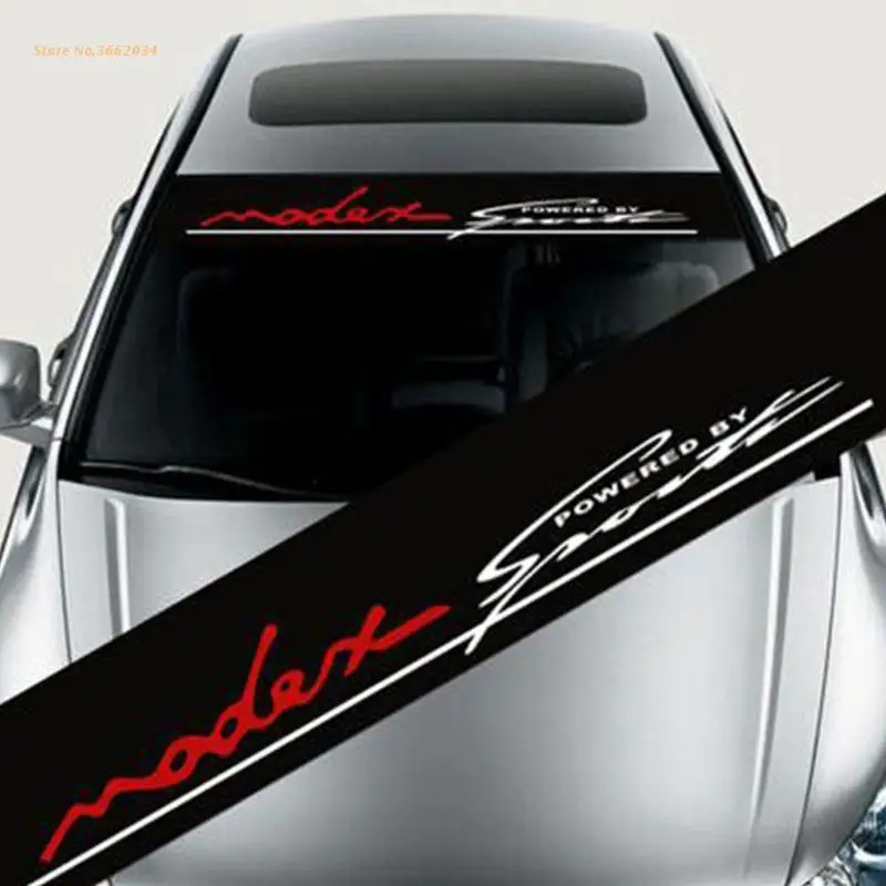 

Car Stickers 130x21cm Reflective Decoration Decals Car Styling fashion Front Rear Windshield Decal Sticker Auto decals Drop ship
