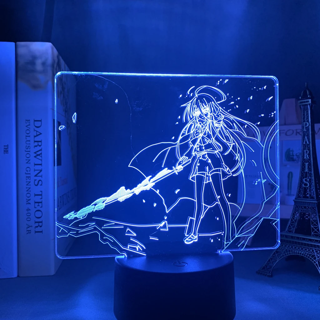 Shakugan No Shana Anime LED Light for Child Room Decor Night Light Kid Bithday Gift Manga Shakugan No Shana Bedroom 3D Lamp