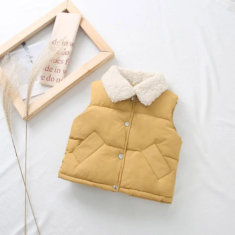 Spemonope/Новинка 2019 года сезон осень-зима Модный жилет с воротником ягненка верхняя