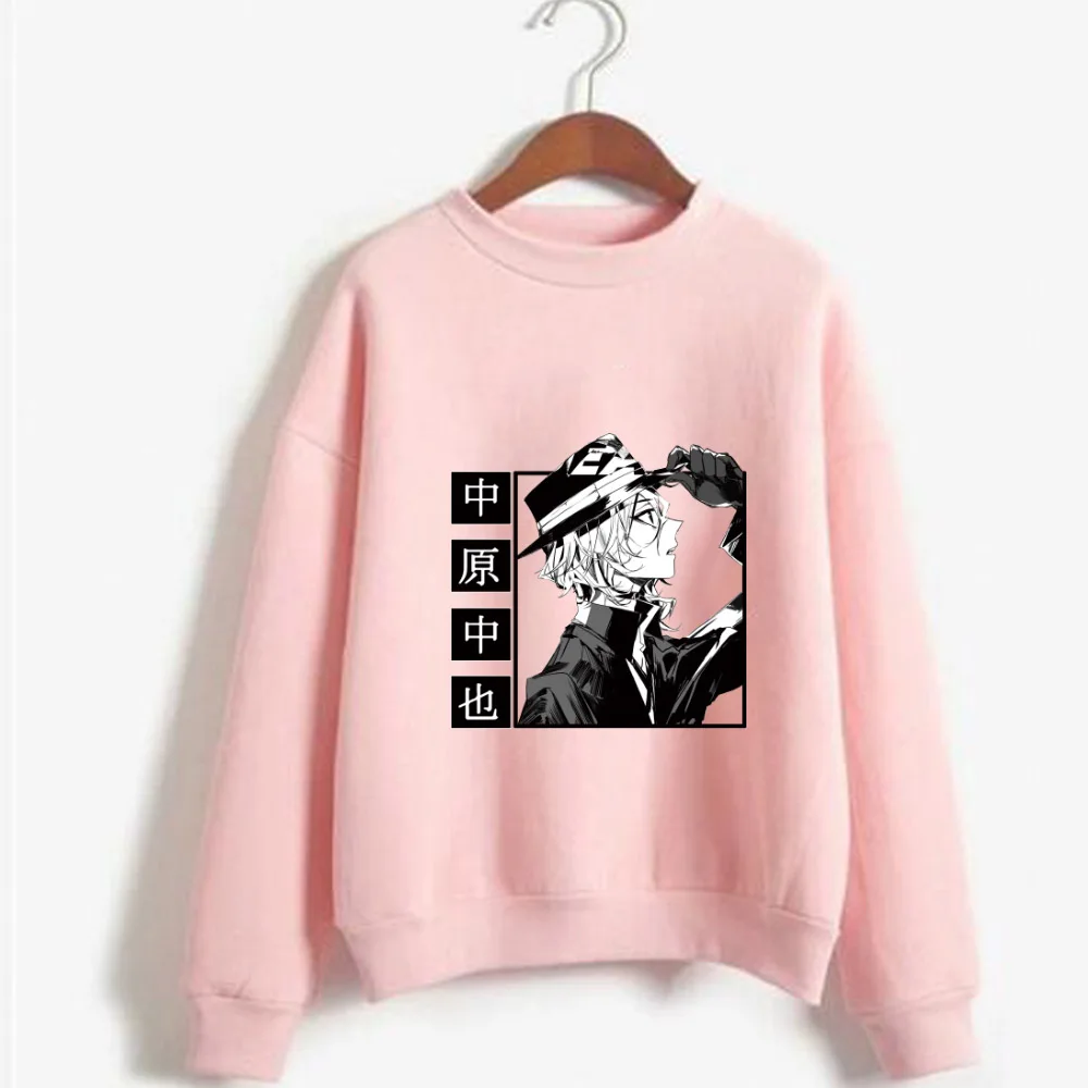

Japanese Anime Bungo Stray Dogs Hoodie Fashion Casual Round Neck Male