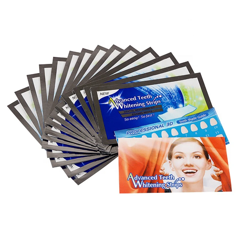 

Wholesale Hydrogen14/28 Pcs Mint Flavor Home Use Teeth Whitening Strips Private Label Teeth Whitening