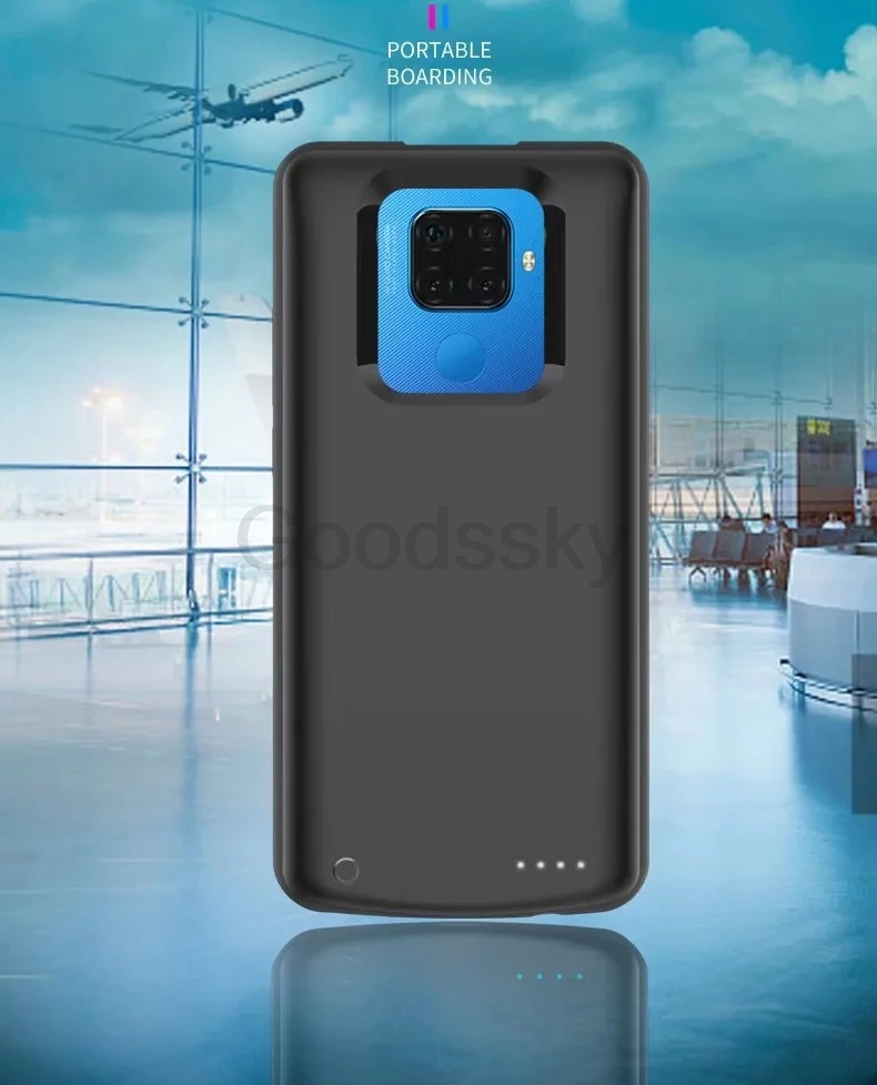 5000 мАч зарядное устройство чехол для huawei mate 30 Lite резервного копирования тонкий силиконовый ударопрочный внешний аккумулятор чехол для huawei Nova 5i Pro Чехол