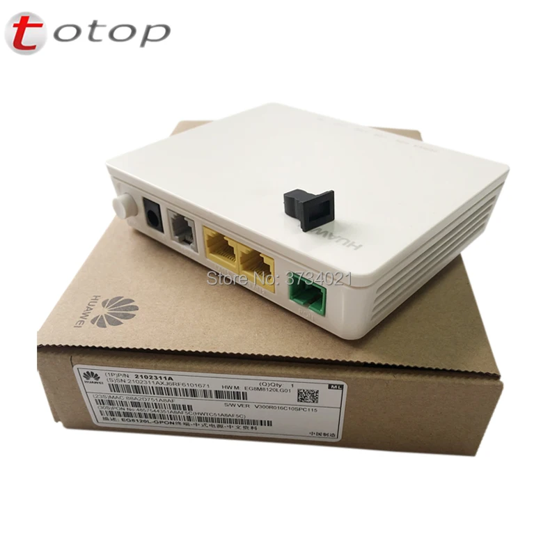 10/20 шт. Huawei EG8120L GPON ONU ONT 1GE + 1FE 1TEL SC APC оптический сетевой модемный маршрутизатор та