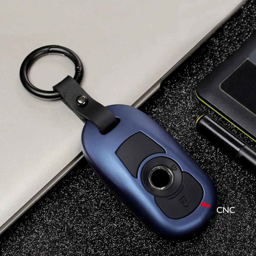 

Carbon Car Key Case For Buick Enclave Encore Envision LaCrosse Regal 2018 2019 2020 Smart Remote Fobs Protect Cover Keychain Bag