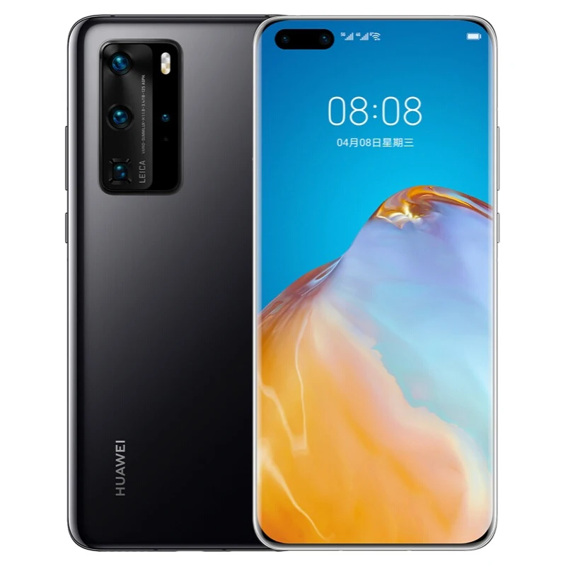 Смартфон Huawei P40 Pro 100% оригинал Android 10 6 58 дюйма 90 Гц 8 + 128 ГБ Kirin 990 50 МП 4 камеры 40