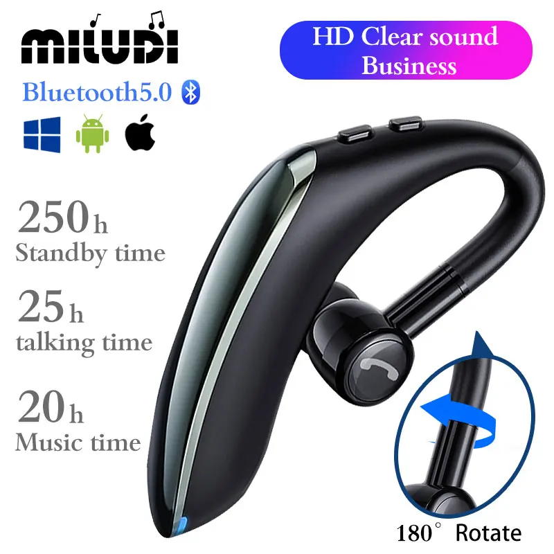 F900 Wireless Bluetooth 5.0 Business Earphones Handsfree TWS Earbuds With Microphone Noise Canceling Headphones For Smart Phones