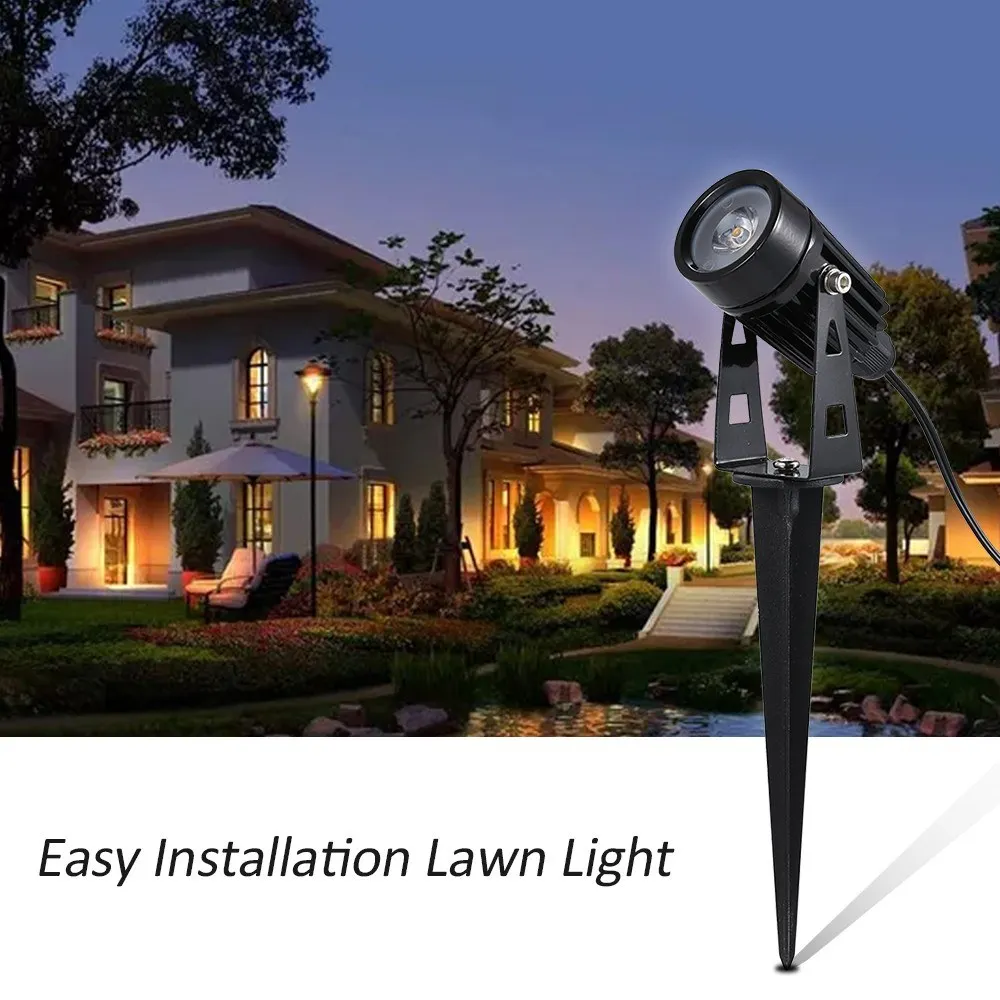 

Solar Powered Lawn Light Twin Solar LED Spotlight 120-140 Lumen Per Light IP65 Water-resistant Garden Landscape Lamp with