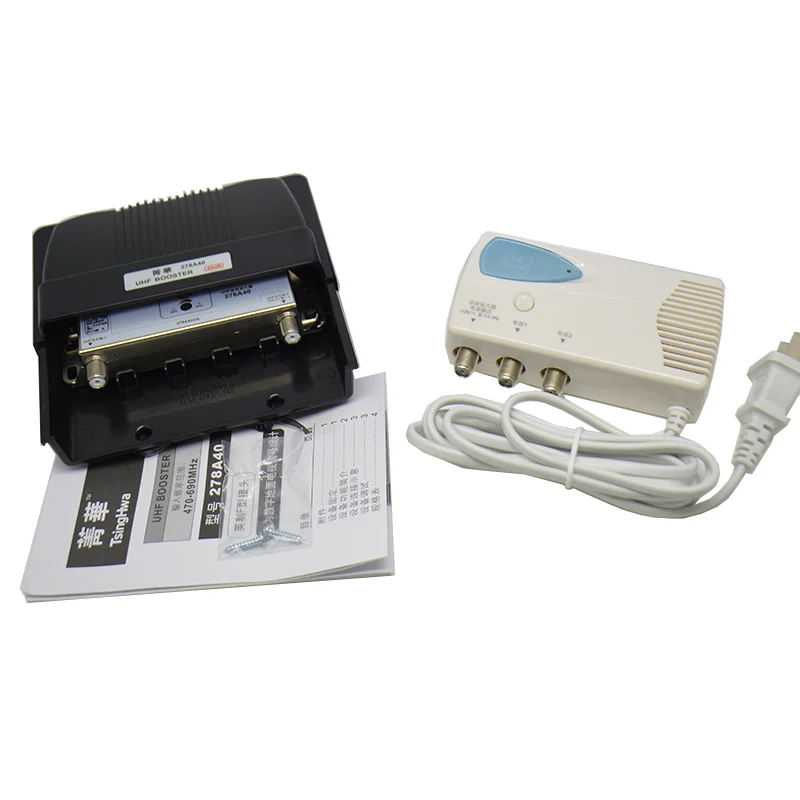 DC PASS Terrestrial Wave DTMB Digital TV Signal Adjustable Gain Indoor Outdoor UHF Amplifier | Antenna