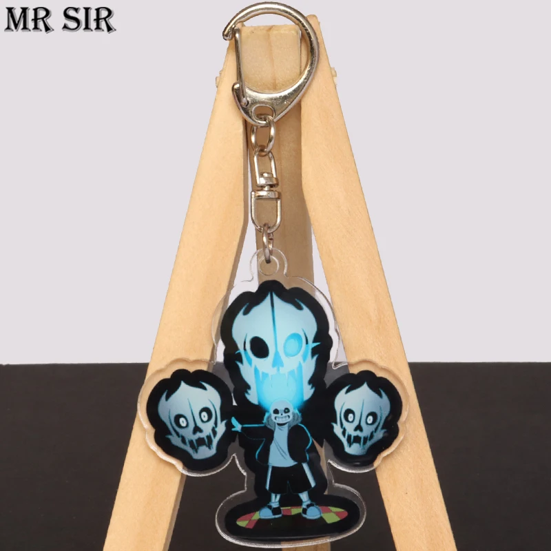 

Game Undertale Keychain Sans Papyrus Chara Figures Cosplay Cartoon Acrylic Key Chain Keys Bags Accessories Pendant Keyring Gifts