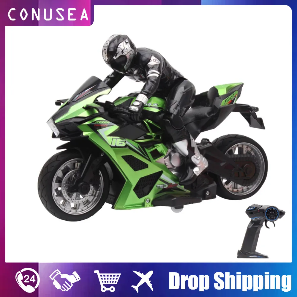 

1/8 Kids Cool Mini Moto RC Motorcycle Stunt Car Motorbike Racing Drift Car 2.4Ghz Remote Control RC Car Boy toys for children