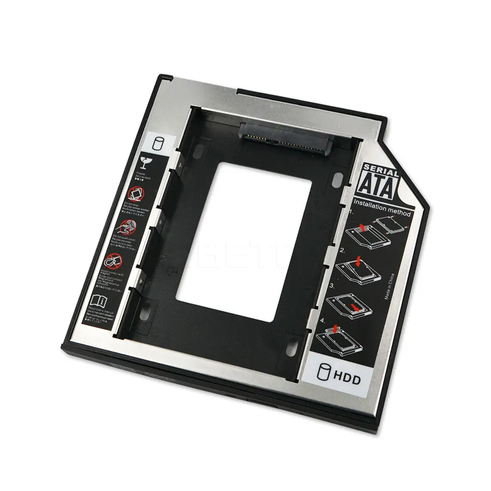 Лидер продаж жесткий диск SSD Драйвер Caddy Внешний чехол SATA пластиковый 2 й для CD DVD ROM