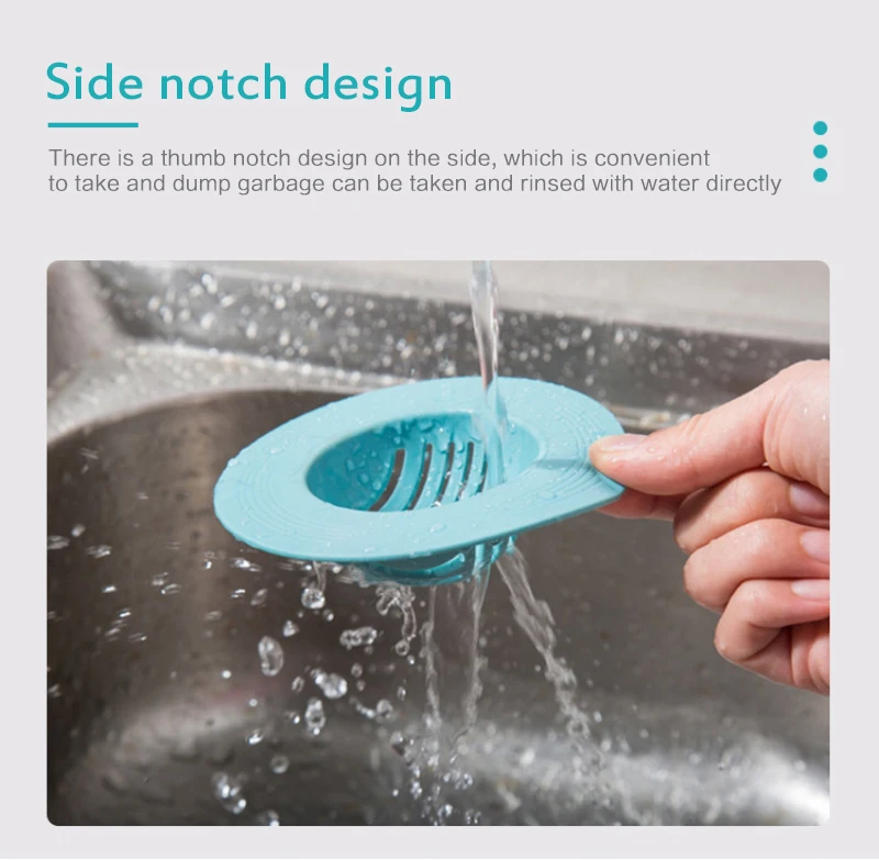 

1pc Household Kitchen Anti-blocking Sink Drain Plug Strainers Bathroom Drain Stopper Plug Sewer Sink Floor Mesh Hair Filter Tool
