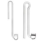 Стеклянный CO2 Diff Используйте r прозрачный атомайзер U-образной формы R-образной формы для посаженного резервуара простые в использовании аквариумные аксессуары Прямая поставка