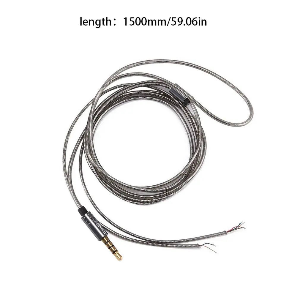 

HIFI Earphone Cable 3.5mm Jack Earphone Headphone Audio Cable Repair Replacement Cord Wire HIFI Earphone Cable