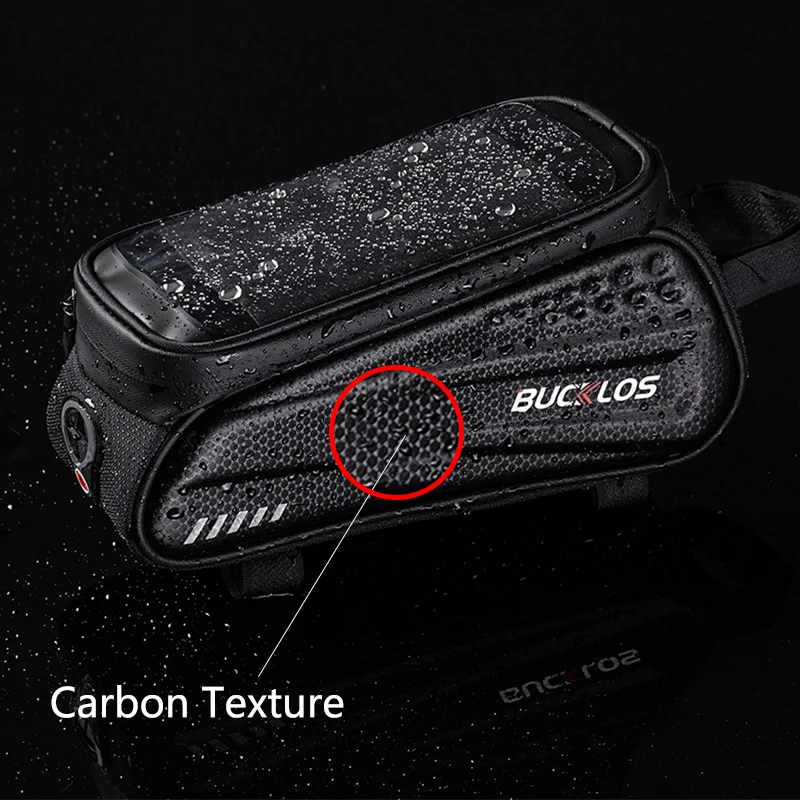 

BUCKLOS Waterproof Bicycle Front Beam Package Road Mountain Bike Top Tube Bag TPU Touch Screen Case Cycling Equipment