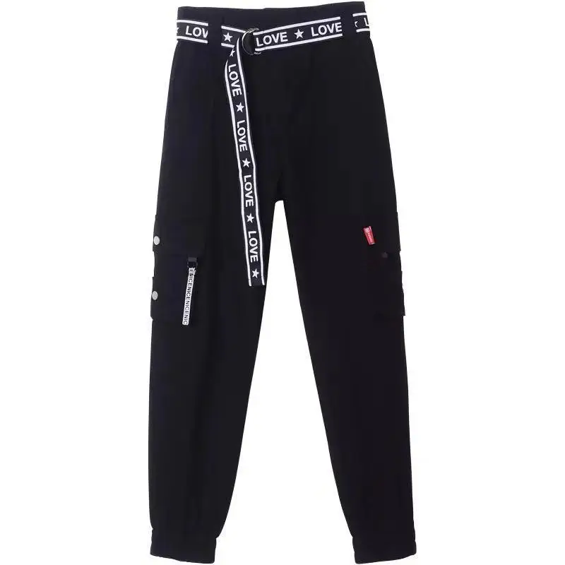 EACHIN женские свободные уличные штаны шаровары модные с высокой талией по