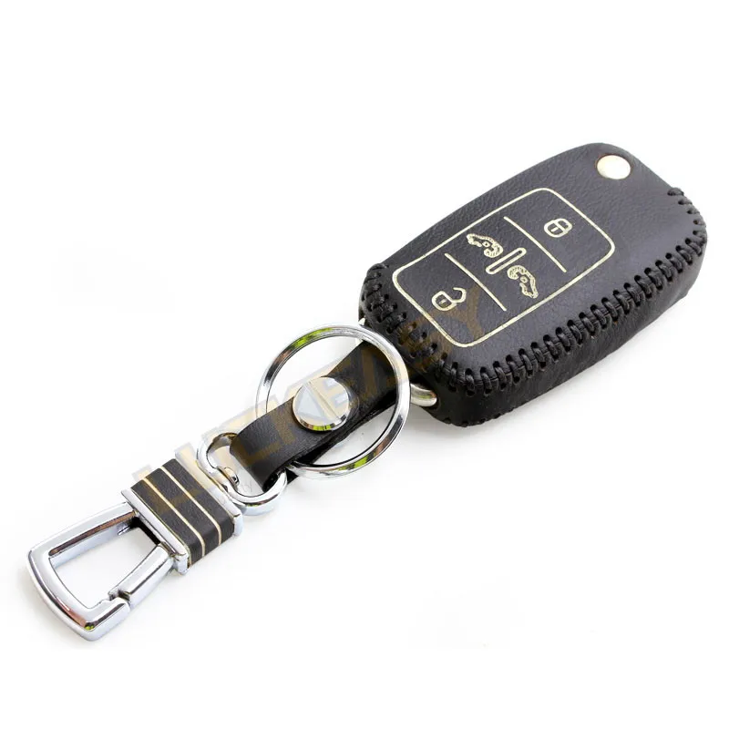 

Key cover for volkswagen 2012 2013 2014 multivan 2014 2.0L Leather Car Key Cover wallet holder remote case key