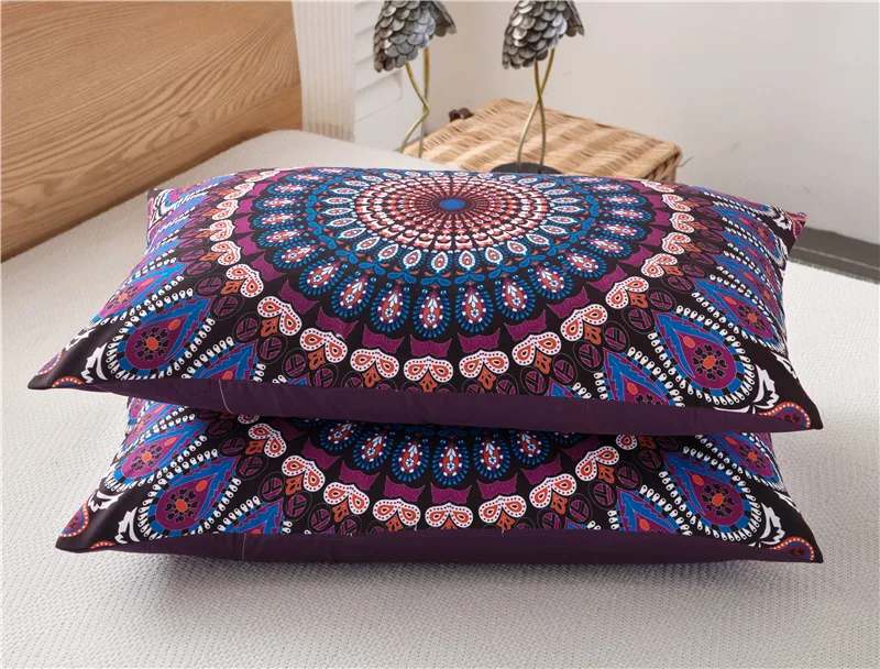 

ROMANZO 2/3PCS Hot style 3D digital Bohemia printing Duvet Cover Bedding Set Home Bed Linens Macrame Mandala Flower