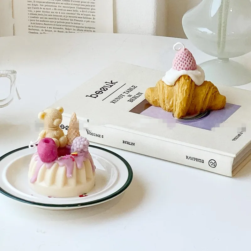 3D форма для торта с объемным рисунком медведя десерта мыла милый медведь злаки