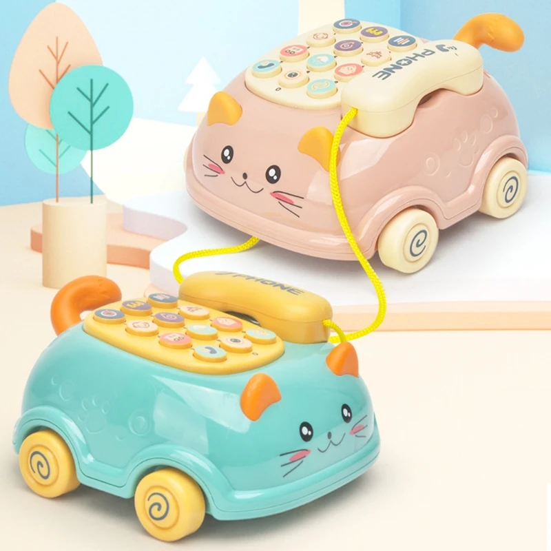 

Genuine Plastic Multi-Function Musical Toys Telephone Toy with &Piano&Music and Light Early Education Phone Toy Gifts