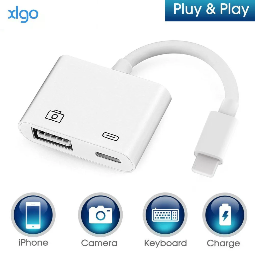 Цифровой адаптер OTG для камеры Lightning/USB 3 устройство чтения и зарядки наборы
