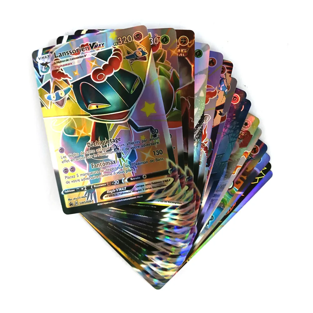 2021 новые карты Pokemon 50 шт.-300 шт. Vmax Charizard Rainbow Tag Team GX Game Battle Carte торговая карта игрушки
