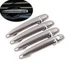 Углеродное волокно хромированные ручки Накладка для Toyota Camry XV40 2007 2008 2009 2010 2011 Автомобильные аксессуары наклейки Авто Стайлинг