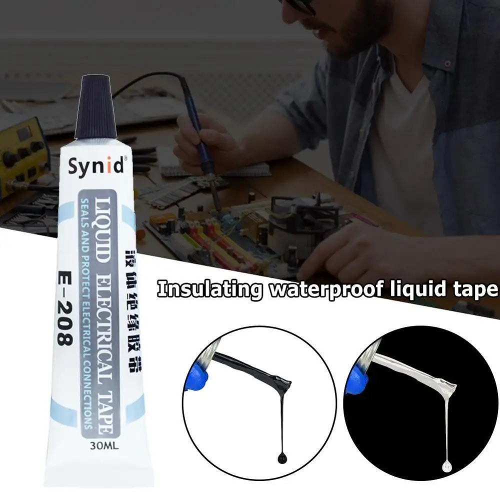 

Liquid Insulation Electrical Tape 1 Oz Tube Paste Waterproof Anti-UV Fast Dry