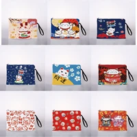 womens cosmetic bag japanese lucky cat digital printing cosmetic bag travel storage bag cosmetic bag