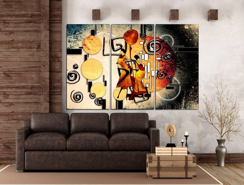

Woman Ethnic Wall Art African Wall Decor Poster Modern