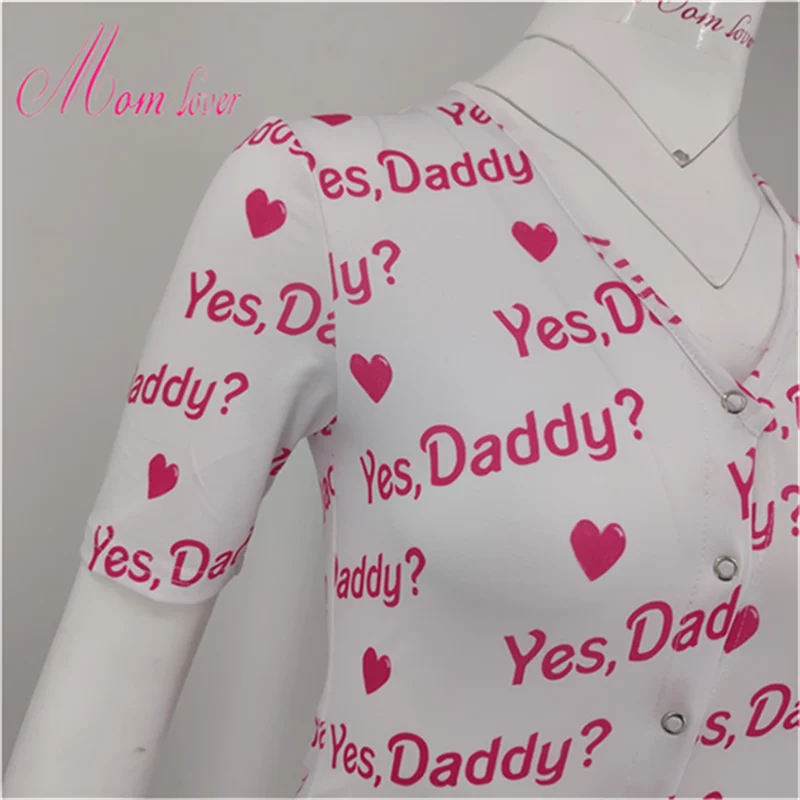 Adult Onesie yes daddy onesies Shorts sleeve backwoods onesie Sexy Rompers Pajamas For Women |