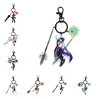 Брелок Genshin Impact, модель Xiao Klee, акриловый милый брелок для ключей, кольцо для ключей, новые периферийные устройства в стиле аниме, подарок на день рождения