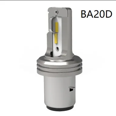 H6 BA20D EURS 1 шт., мотоциклетный головной светильник, противотуманная фара, DRL, светодиодный светильник H4, светодиодный BA20D, автомобильная мотоциклетная лампа, точечный светильник, аксессуары, DC 12 В 24 В 1600LM - Цвет: H6 BA20D