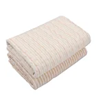 Разноцветные полосы, Четырехслойный хлопковый подгузник, двухсторонний, машинная стирка, жаккардовый, матрац для взрослых 70*100 см