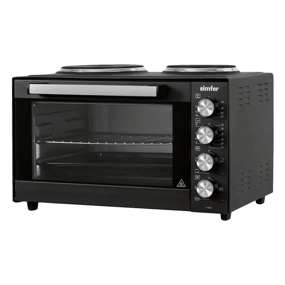 Мини-печь Simfer M3540 плита-духовка конфорки 3 режима работы | Бытовая техника